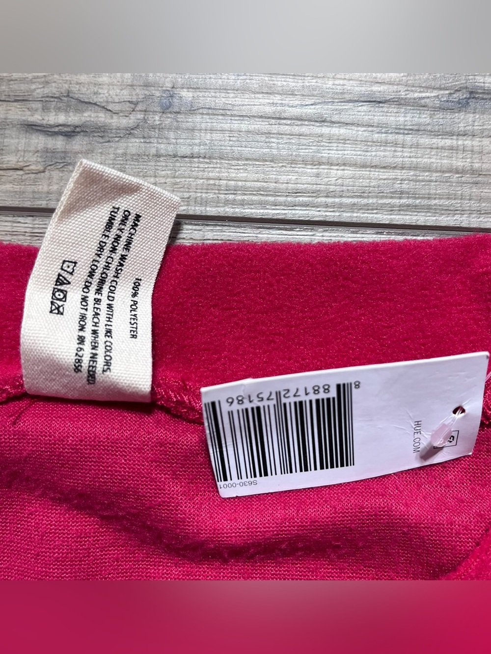 Hue Sleepwear Women’s Long Raglan Sleeve Pajama Top Size Small Red - Picture 3 of 8